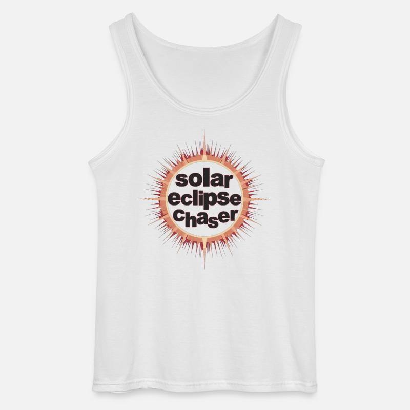 Solar eclipse chaser - Gildan Männer Tank Top - Weiß