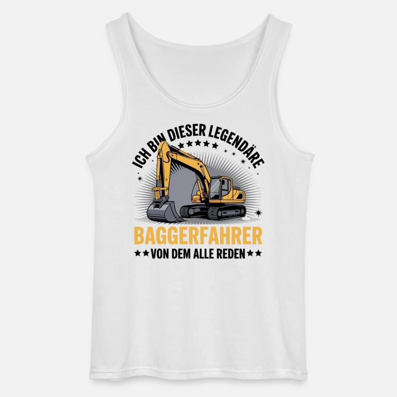Baggerfahrer Bagger - Gildan Männer Tank Top - Weiß