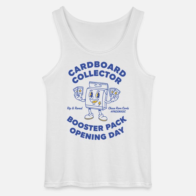 Åbningsdag for Paperboard Collector Booster Pack - Gildan tanktop til mænd - hvid