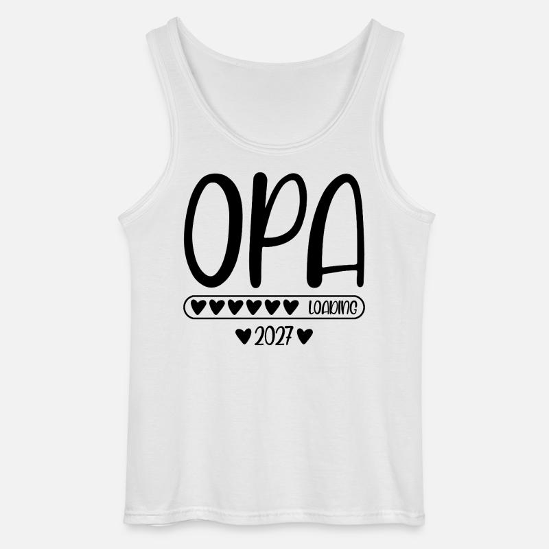 Opa 2027 loading - Gildan Männer Tank Top - Weiß