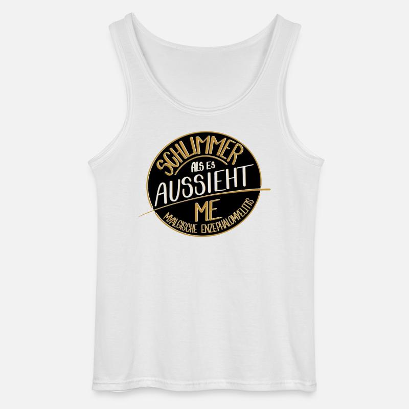 Schlimmer als es aussieht, ME  - Gildan Männer Tank Top - Weiß
