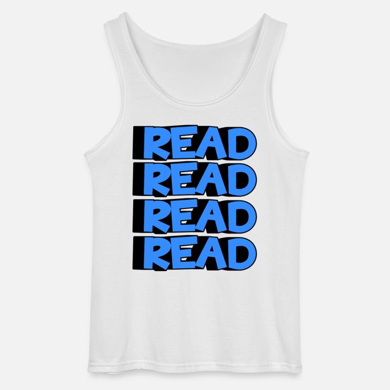 Read Design - 3D Modern Design - Gildan Männer Tank Top - Weiß