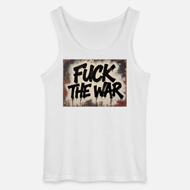 SCHEISS AUF DEN KRIEG - Gildan Männer Tank Top - Weiß