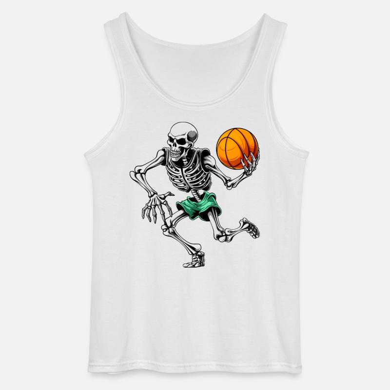 Hooper Skelett - Gildan Männer Tank Top - Weiß