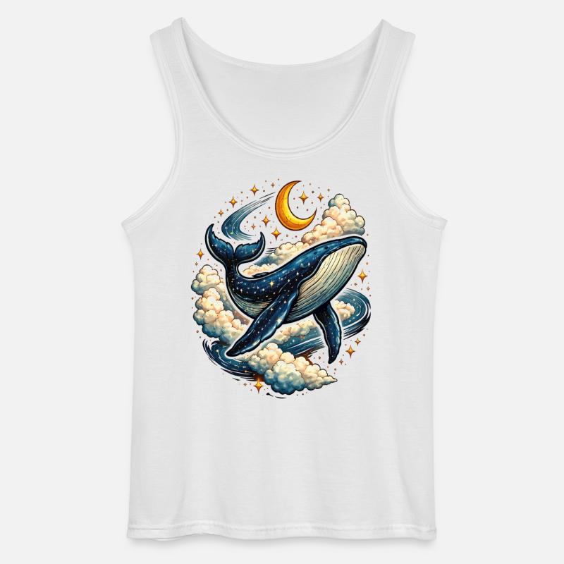 Himmlischer Wal in den Wolken - Gildan Männer Tank Top - Weiß
