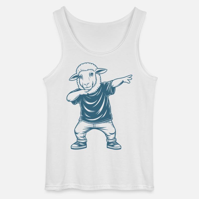 Schaf dabbing - Gildan Männer Tank Top - Weiß