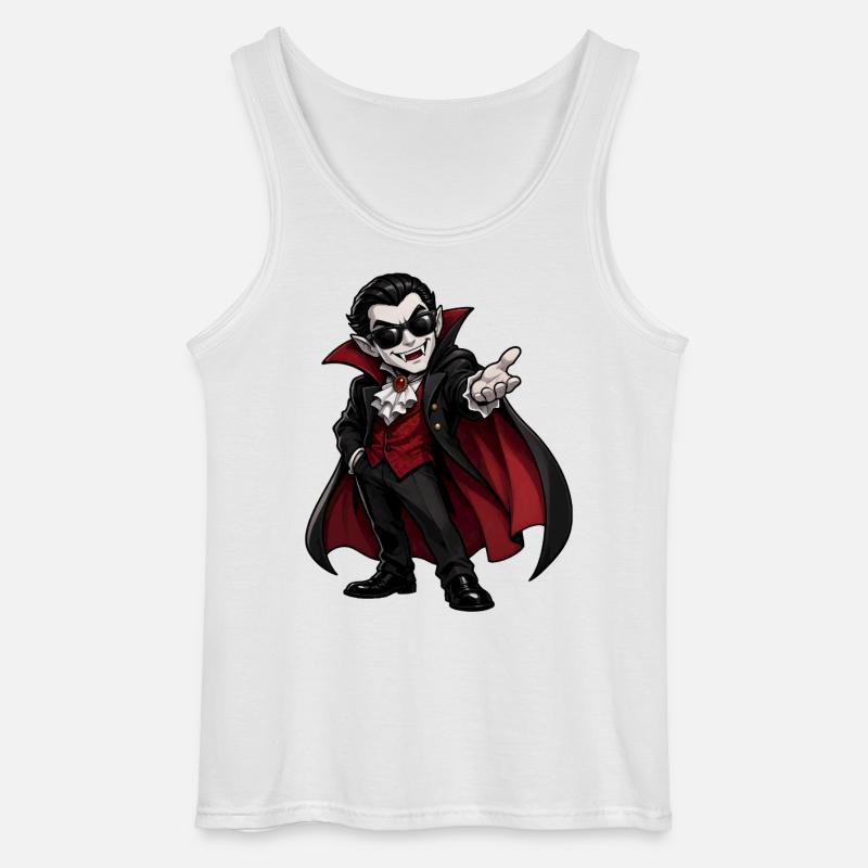 Vampir - Gildan Männer Tank Top - Weiß