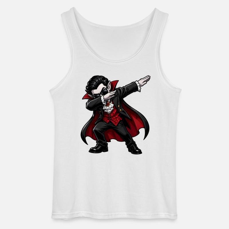 Dabbing Vampire - Gildan Men’s Tank Top - white