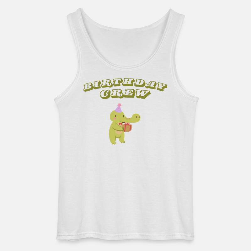 Birthday Crew - Gildan Men’s Tank Top - white