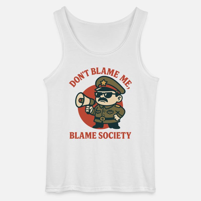 Gib mir nicht die Schuld, Sheriff - Gildan Männer Tank Top - Weiß