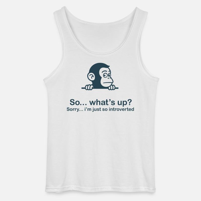 So introvertiert - Gildan Männer Tank Top - Weiß