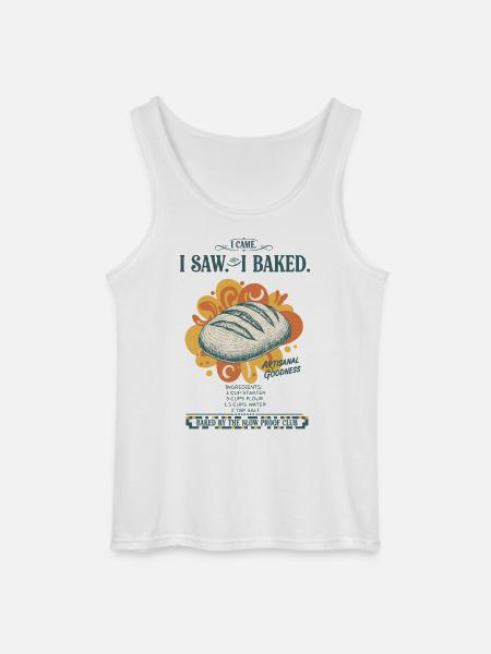 sourdough bread baking baker sourdough starter - Gildan Men’s Tank Top - white