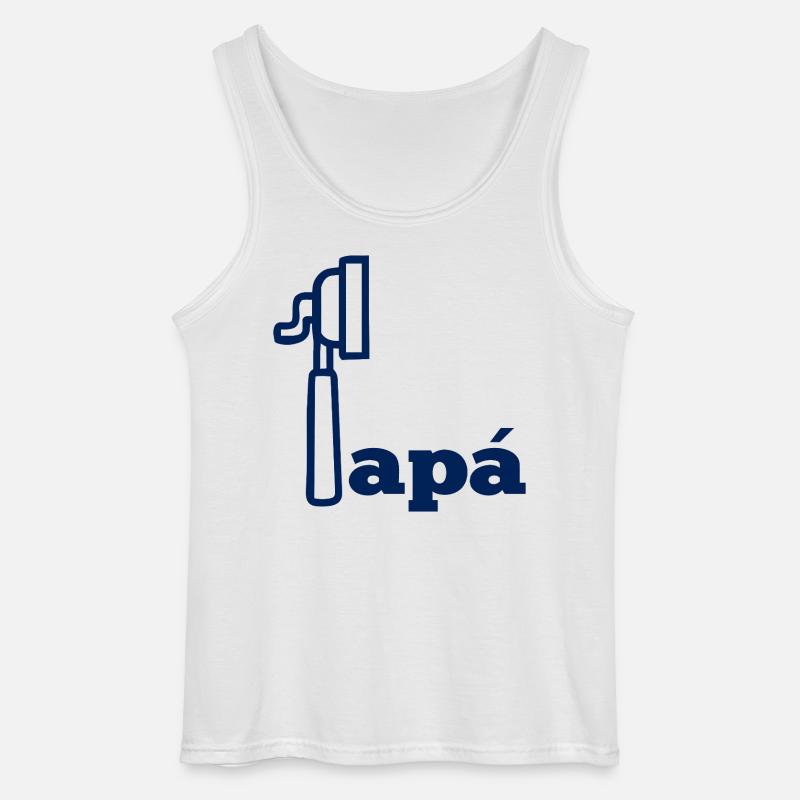 Espresso Café Spanischer Papa - Gildan Männer Tank Top - Weiß