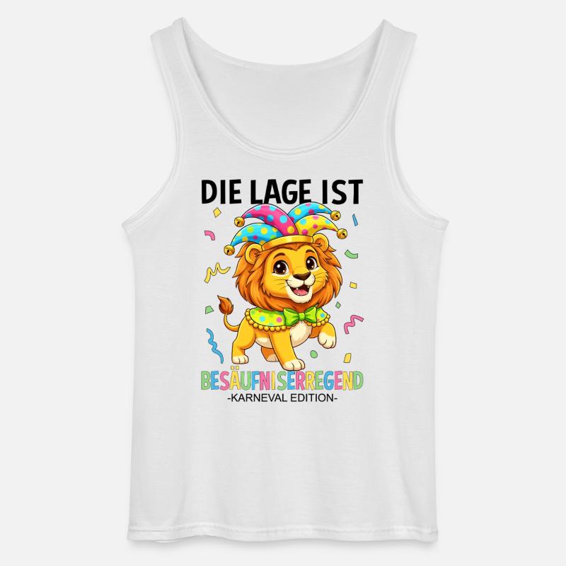 Die Lage Ist Besäufniserregend Karneval Edition - Gildan Männer Tank Top - Weiß
