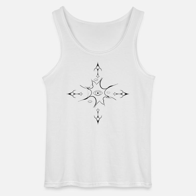 Lass die augen dich begleiten - Gildan Männer Tank Top - Weiß