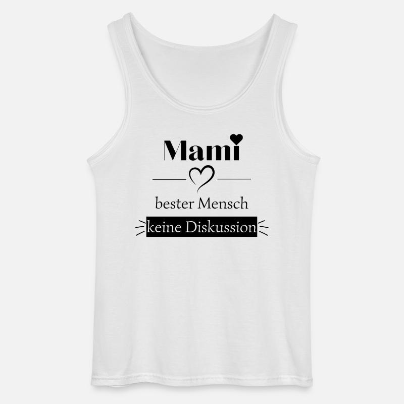 Mami bester Mensch Herz- Geschenk - Gildan Männer Tank Top - Weiß