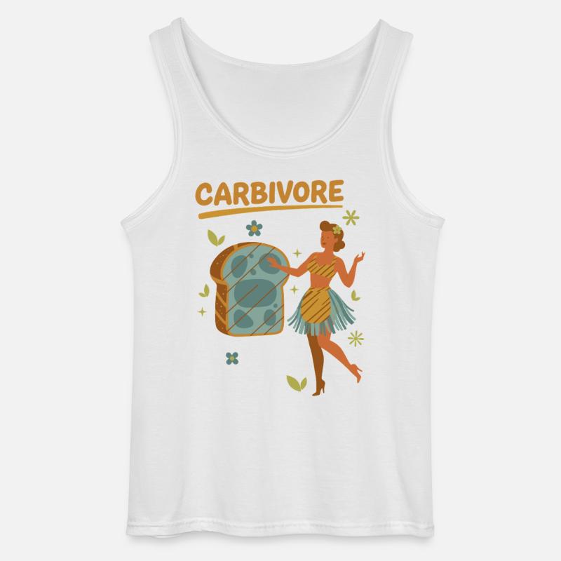 Sauerteig Brot Backbäcker KARBIVORE Sauerteig - Gildan Männer Tank Top - Weiß