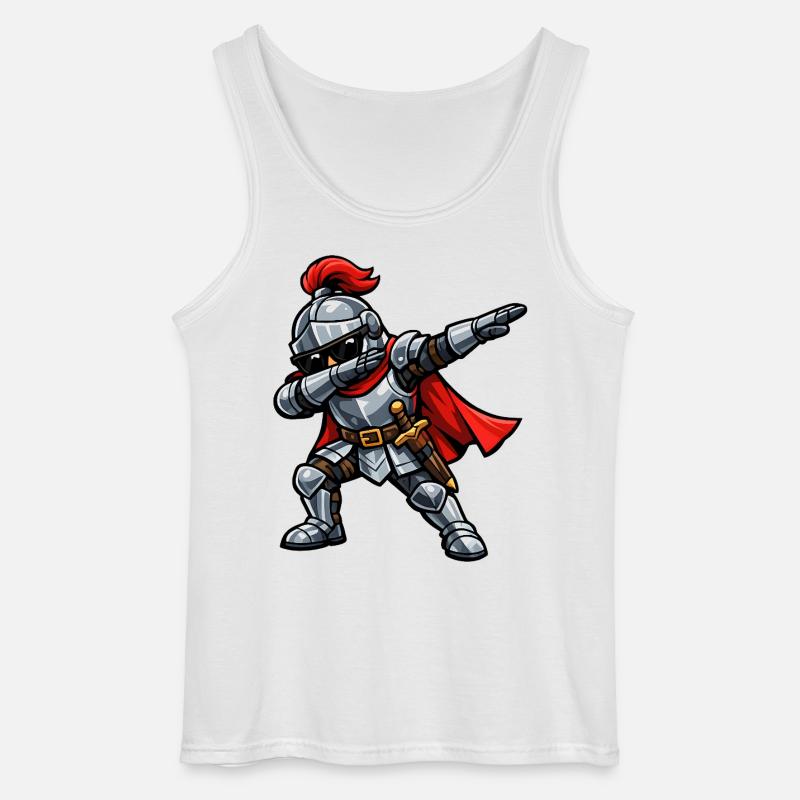 Dabbing Ritter - Gildan Männer Tank Top - Weiß