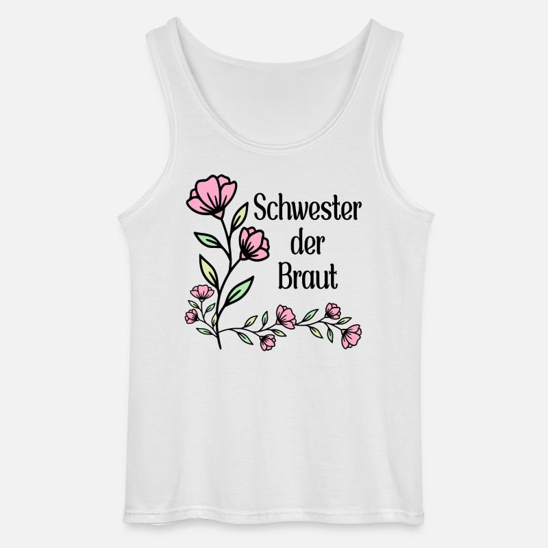 Schwester der Braut - Gildan Männer Tank Top - Weiß