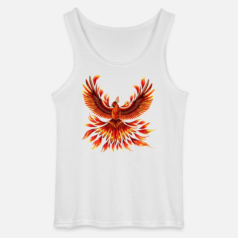 Phönix-Feuervogel - Gildan Männer Tank Top - Weiß