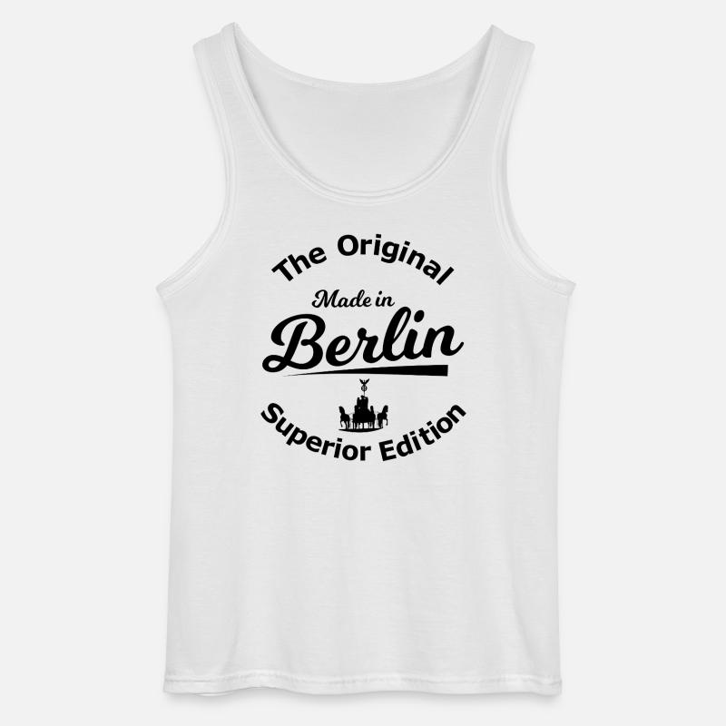 Zuhause in Berlin - Gildan Männer Tank Top - Weiß