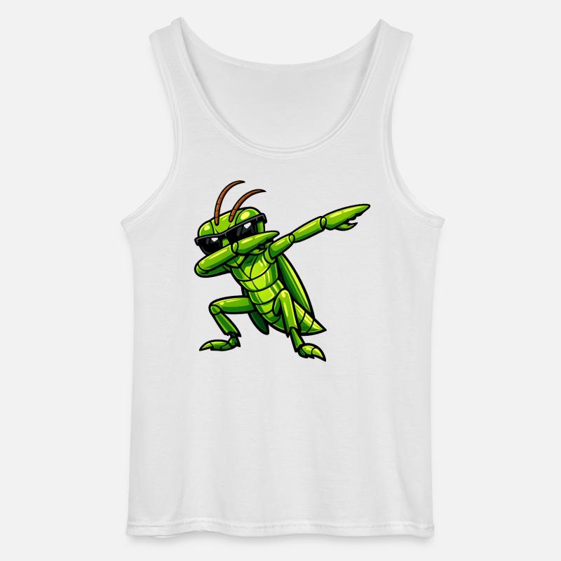 Dabbing Grashüpfer - Gildan Männer Tank Top - Weiß