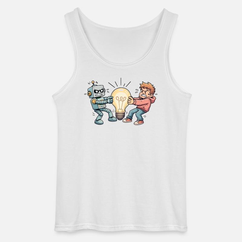 WhosIdea - Gildan Männer Tank Top - Weiß