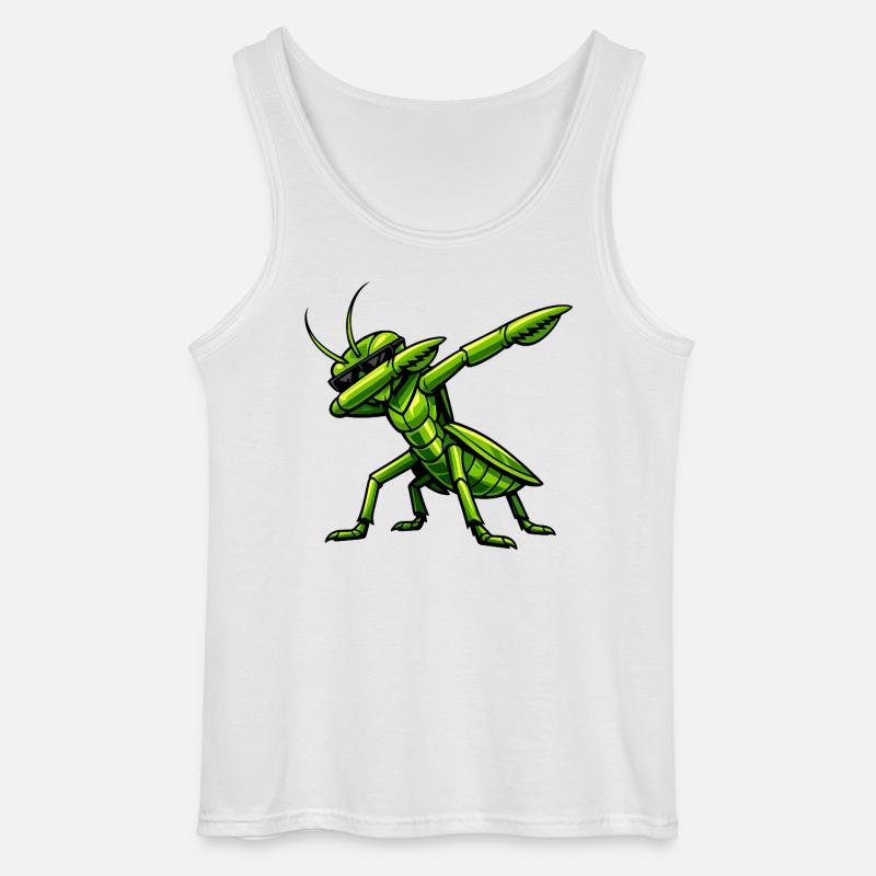 Dabbing Gottesanbeterin - Gildan Männer Tank Top - Weiß