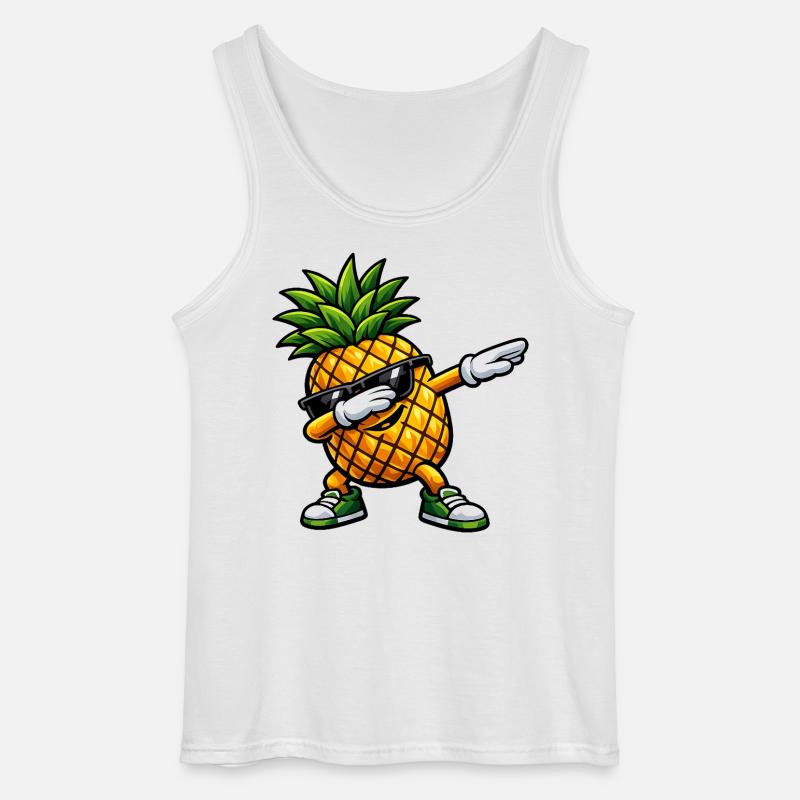 Dabbing Ananas - Gildan Männer Tank Top - Weiß