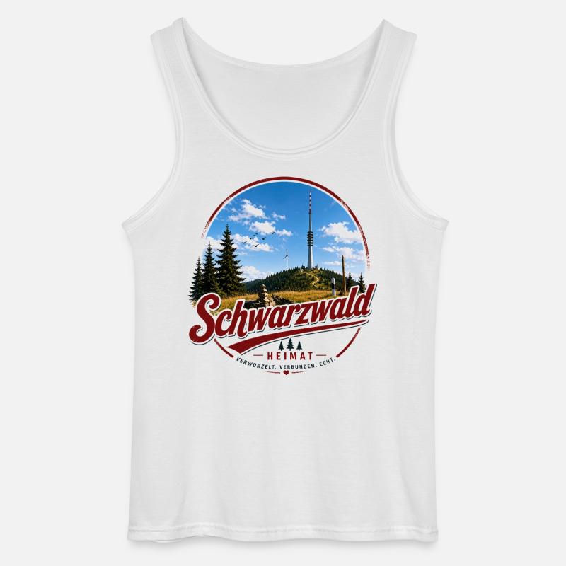 Schwarzwald Heimat Layout - Gildan Männer Tank Top - Weiß