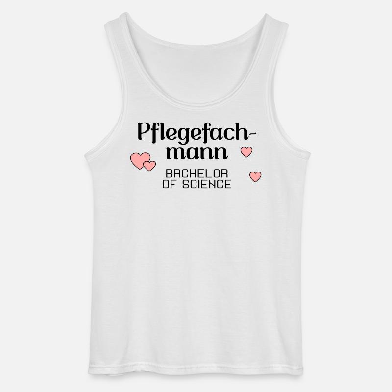 Pflegefachmann Studium Abschluss - Gildan Männer Tank Top - Weiß