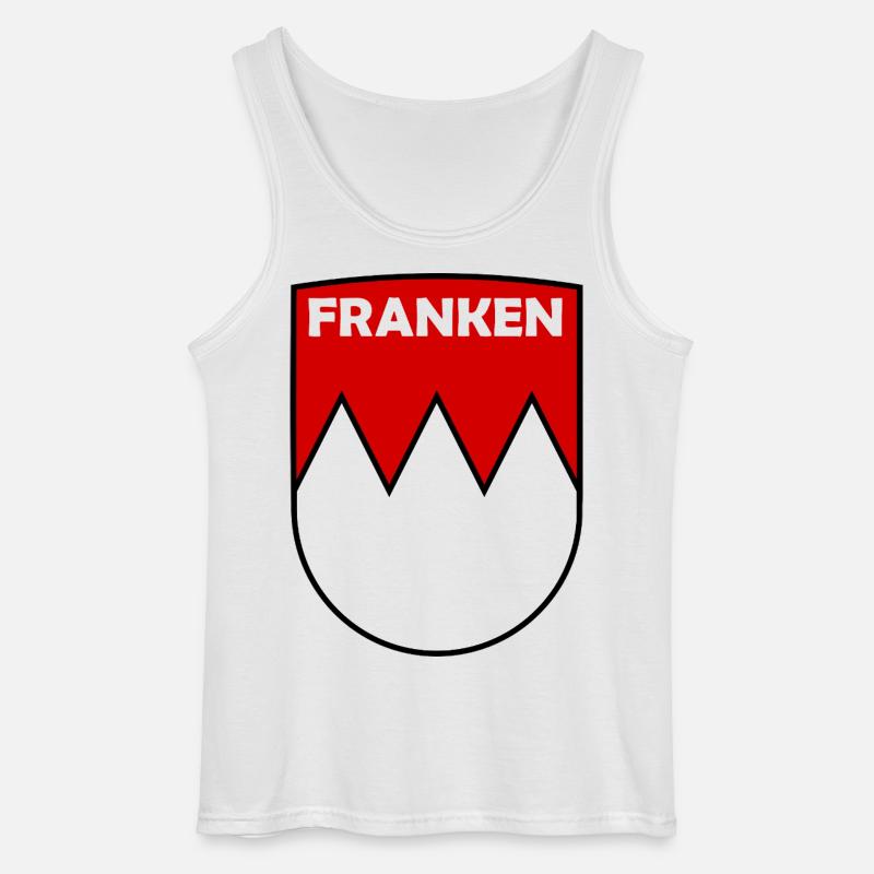 Franken Crest Logo - Gildan Männer Tank Top - Weiß
