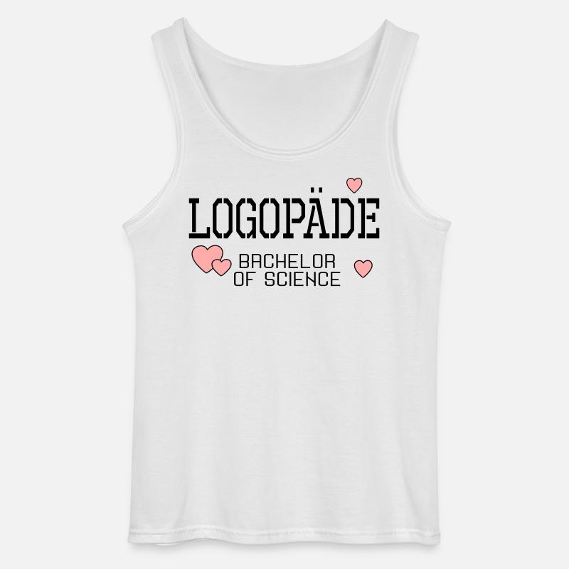 Logopäde Bachelor-Studium Logopädie - Gildan Männer Tank Top - Weiß