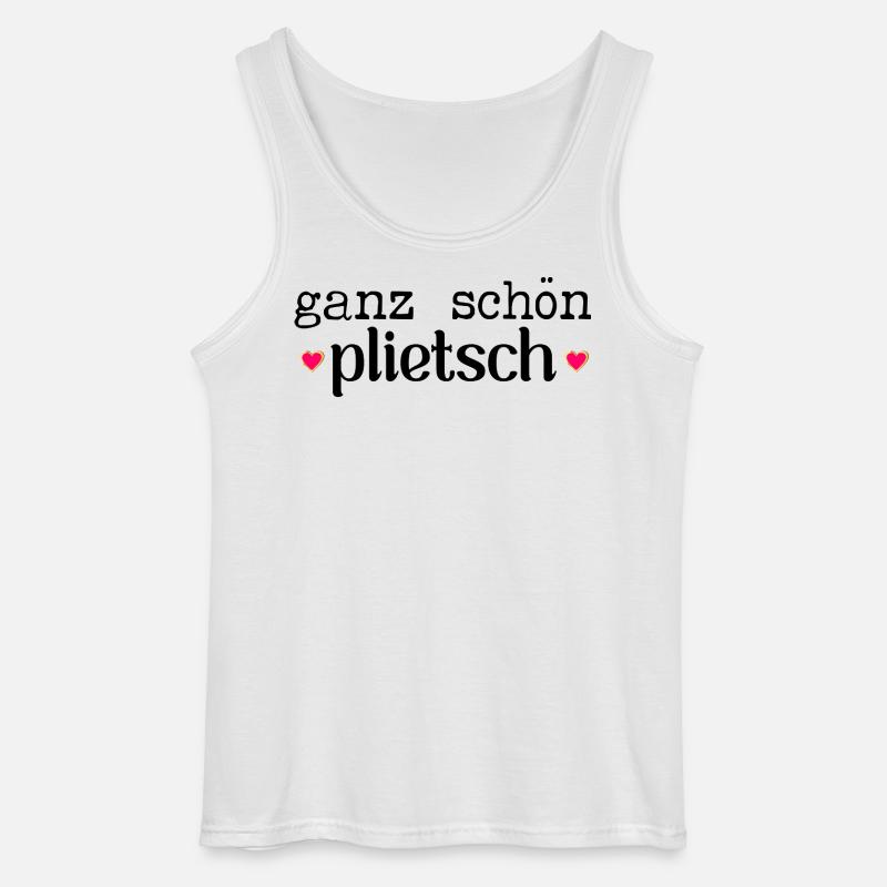 Hamburg Komplimente Plietsch - Gildan Männer Tank Top - Weiß