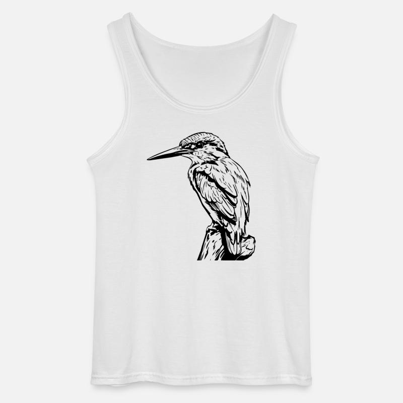 Specht / Eisvogel - Gildan Männer Tank Top - Weiß
