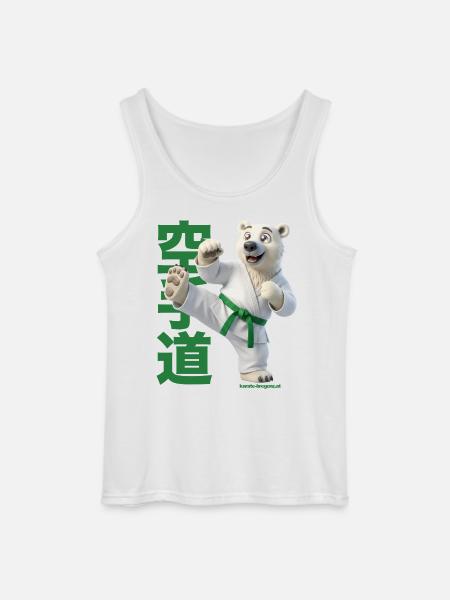 Karate Eisbär - Gildan Männer Tank Top - Weiß