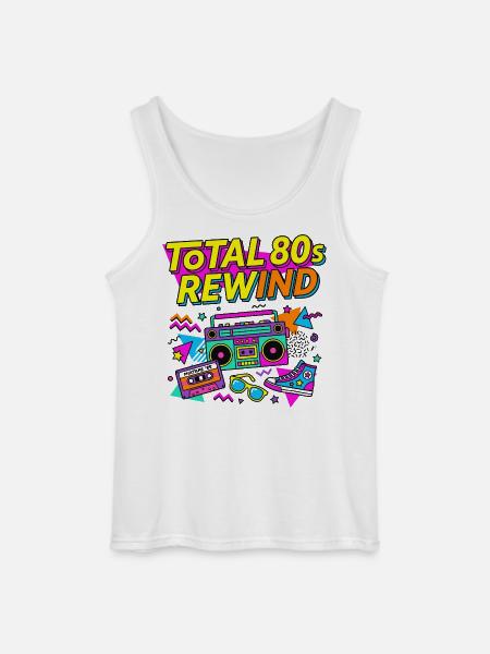 Total 80s Rewind - Gildan Männer Tank Top - Weiß
