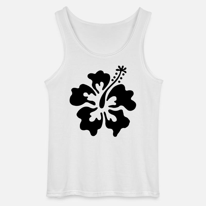 Hawai Blüte - Gildan Männer Tank Top - Weiß