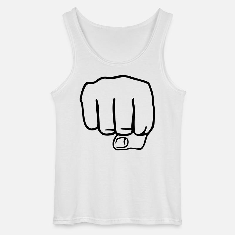 Faust - Gildan Männer Tank Top - Weiß