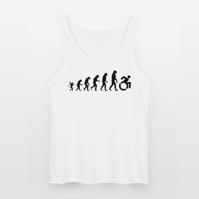 Evolution des Rollstuhls * Gildan Männer Tank Top