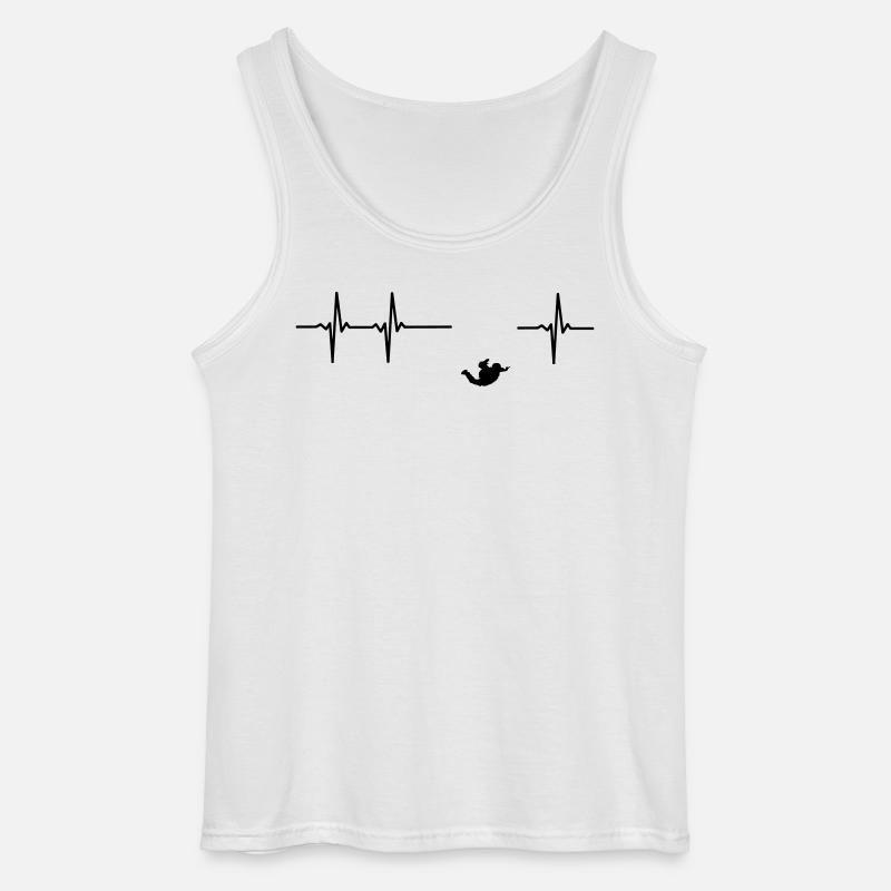 Fallschirmspringer Puls - Gildan Männer Tank Top - Weiß
