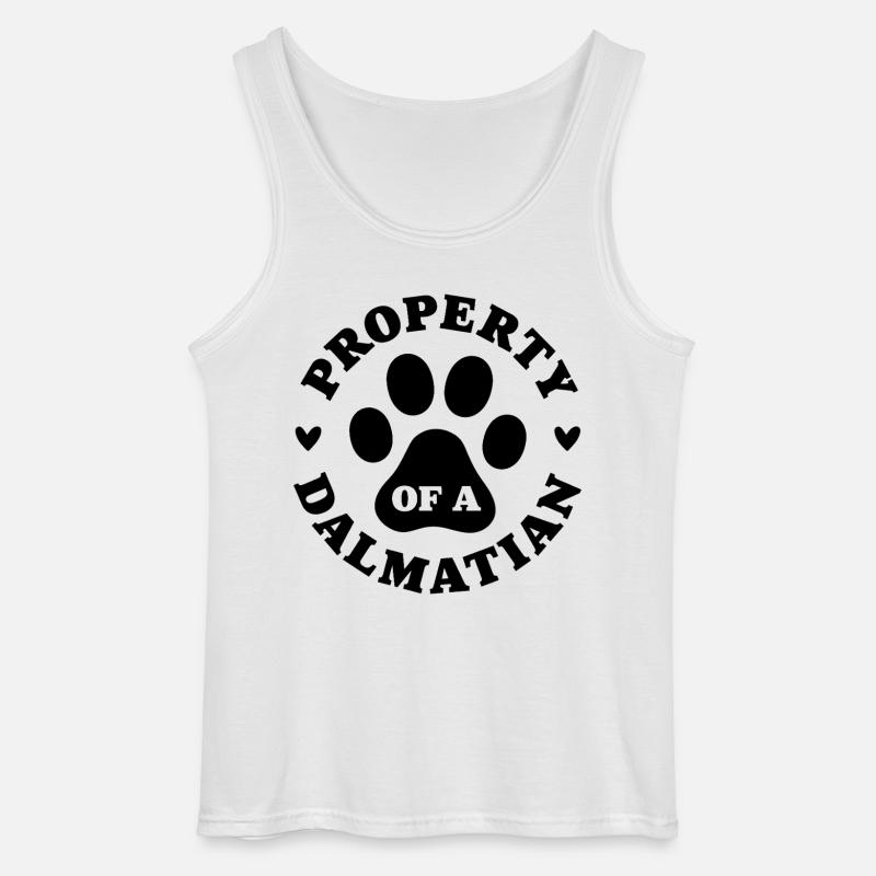 Eigentum eines Dalmatiners - Gildan Männer Tank Top - Weiß
