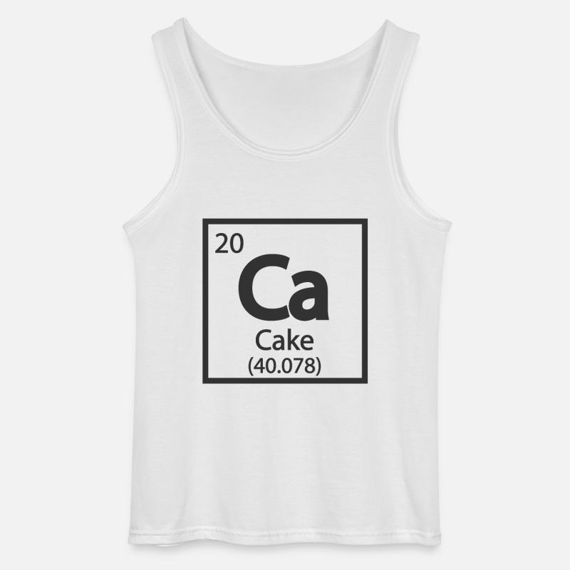 Cake Element Periodensystem - Gildan Männer Tank Top - Weiß