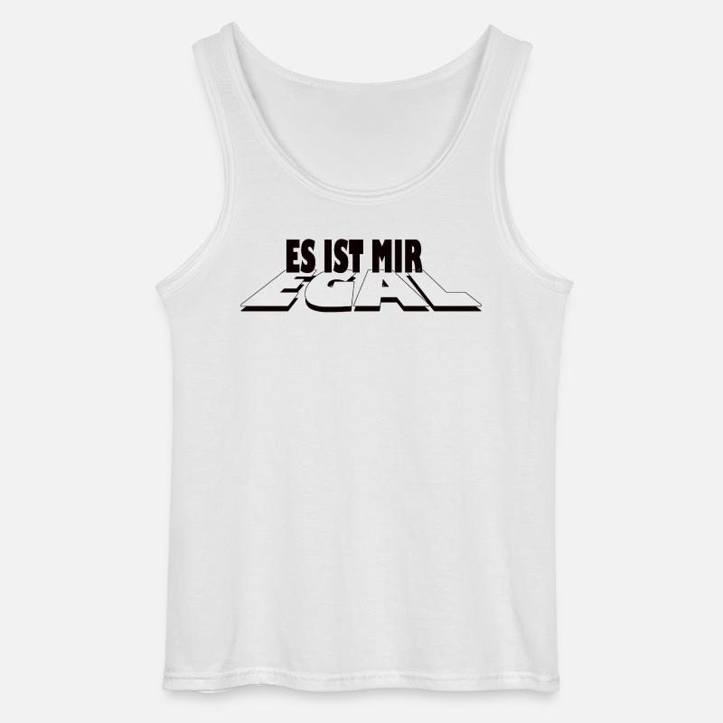 Es ist mir egal - Statement Design - Gildan Männer Tank Top - Weiß