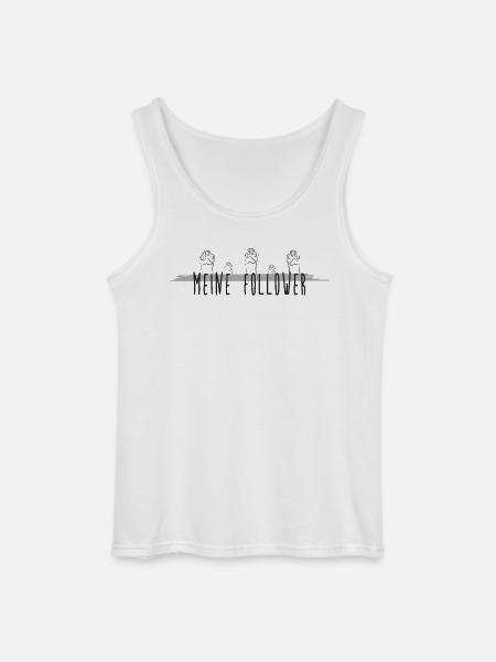 Meine Follower - Katze, Katzenpfoten - Gildan Männer Tank Top - Weiß