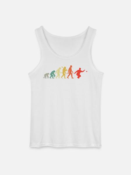 Boccia og Petanque Spillerevolution Retro Grafik - Gildan tanktop til mænd - hvid