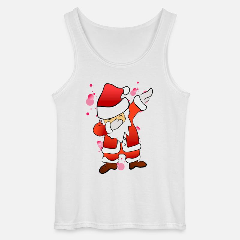 Dabbing Nikolaus - Gildan Männer Tank Top - Weiß