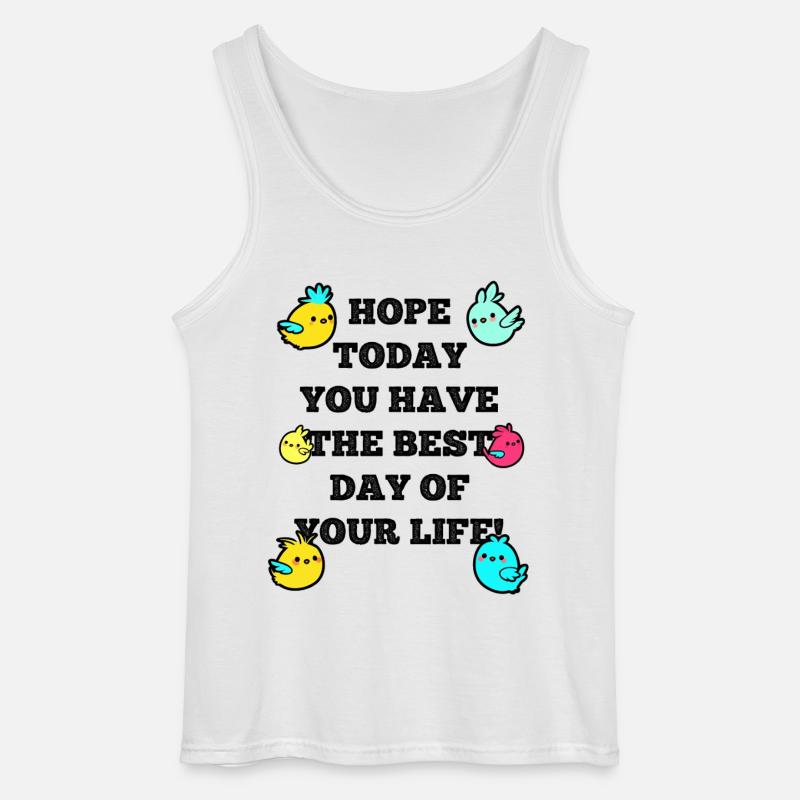 Hope today - Gildan Männer Tank Top - Weiß