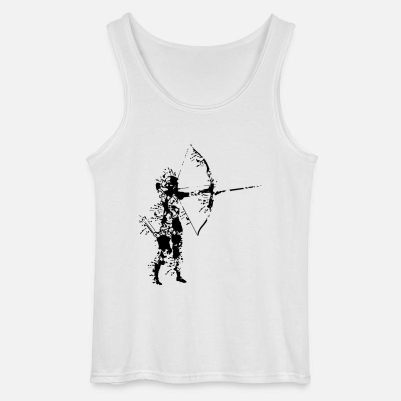 Bogenschießen cool - Gildan Männer Tank Top - Weiß