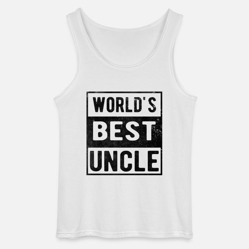 Welt bester Onkel - Gildan Männer Tank Top - Weiß